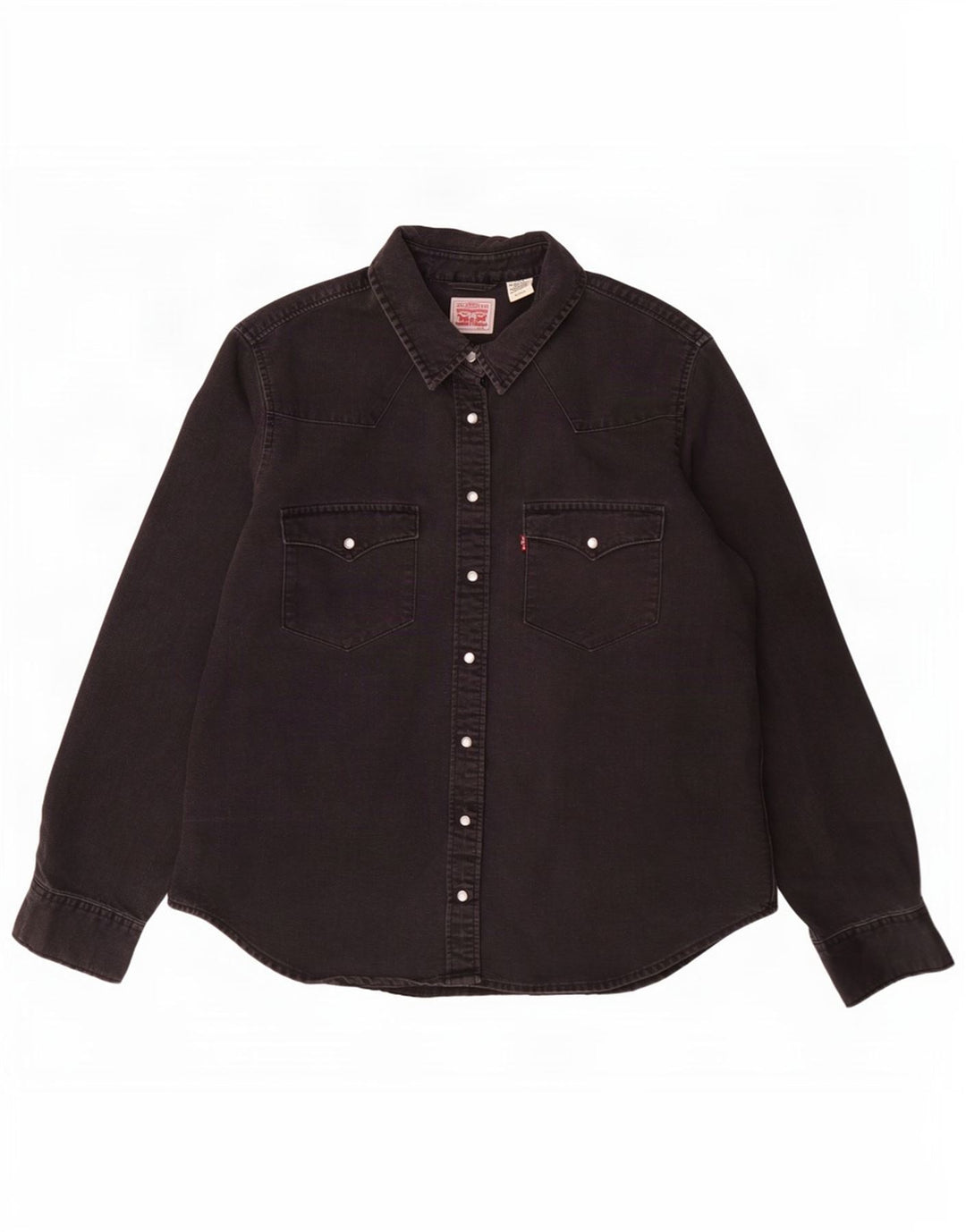 Camicia di jeans da donna Levi's UK 18 XL cotone nero
