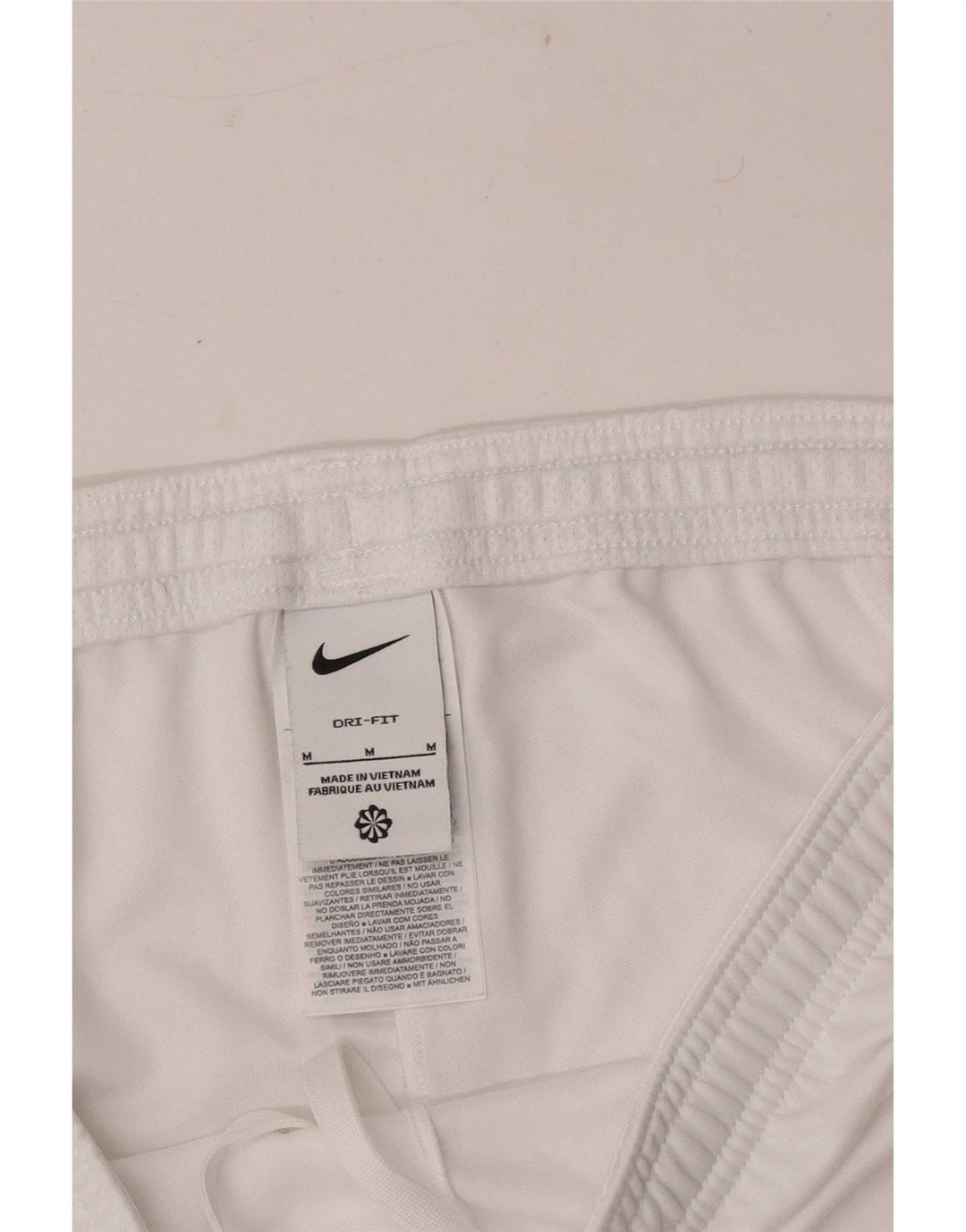 Pantaloncini sportivi Nike Dri Fit da uomo, poliestere color block bianco medio