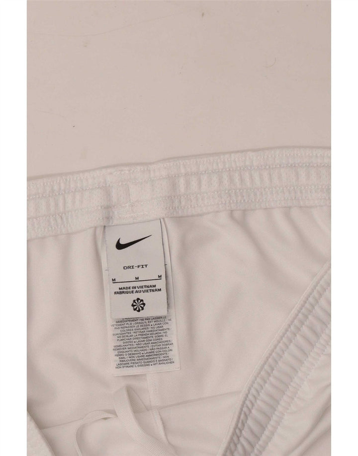 Pantaloncini sportivi Nike Dri Fit da uomo, poliestere color block bianco medio