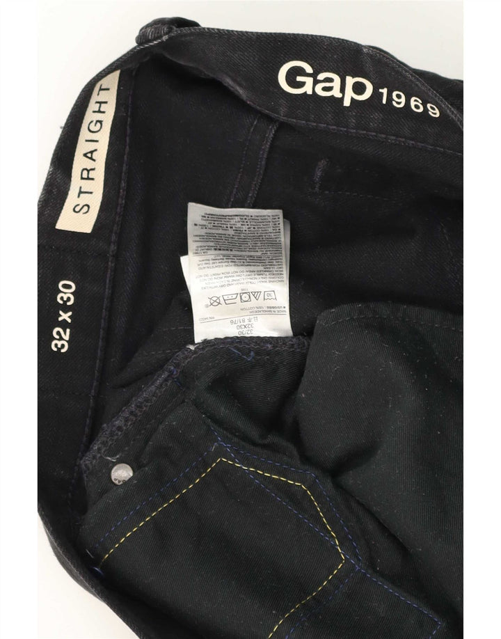 Jeans dritti da uomo Gap W32 L30 cotone nero