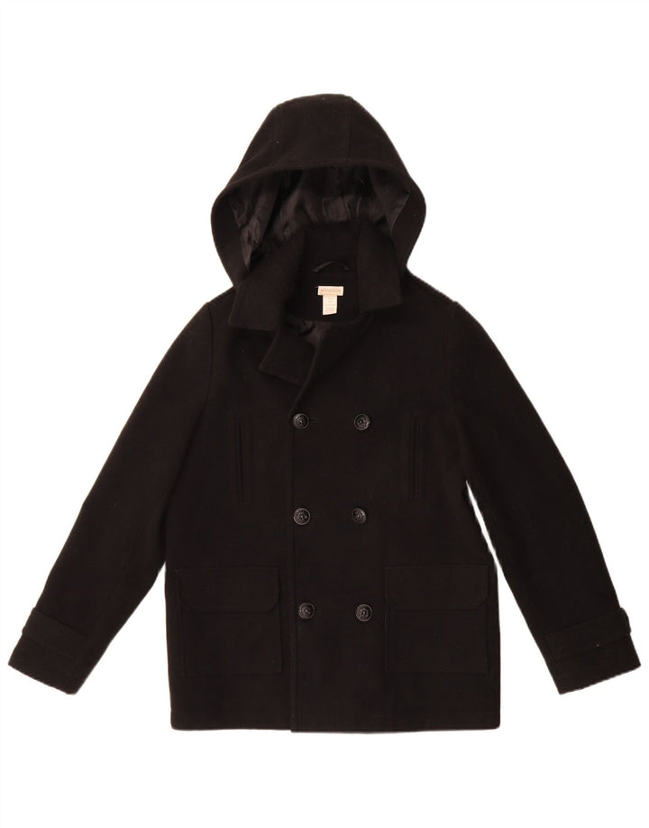 Cappotto da marinaio con cappuccio per ragazzi Monsoon 11-12 anni in poliestere nero