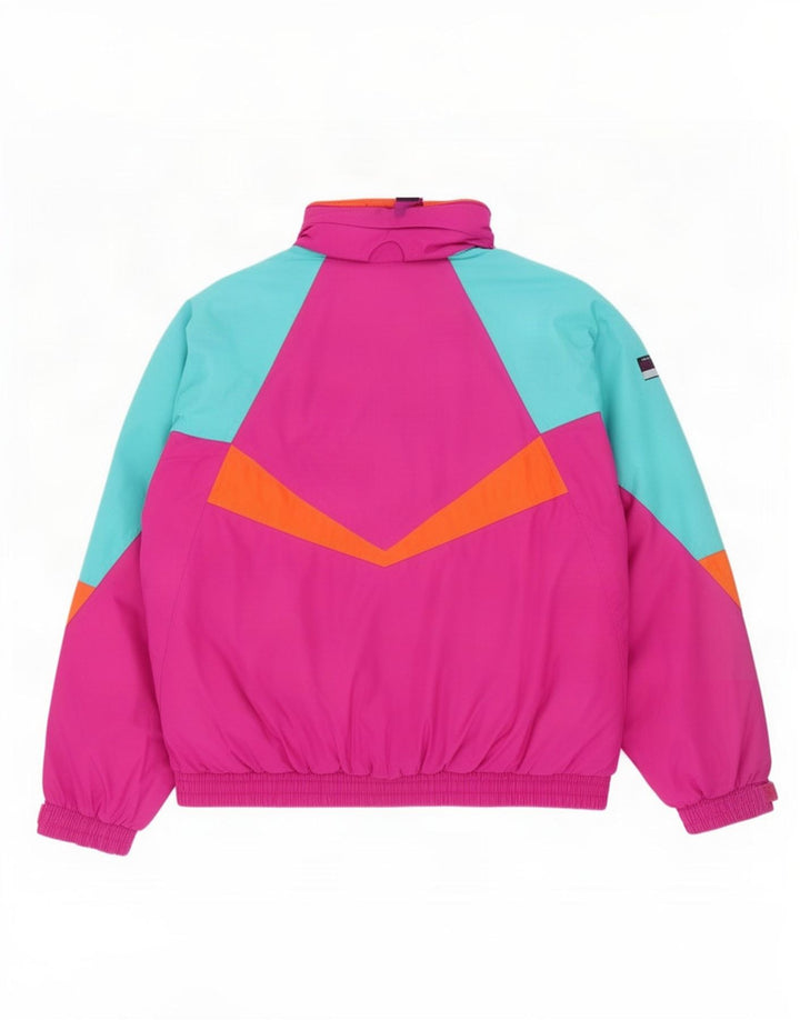 Giacca da sci da uomo dal taglio ampio Aesse UK 36 Small Rosa Colourblock in poliammide