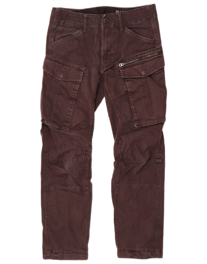 Pantaloni cargo dritti da uomo G-Star W28 L30 cotone grigio