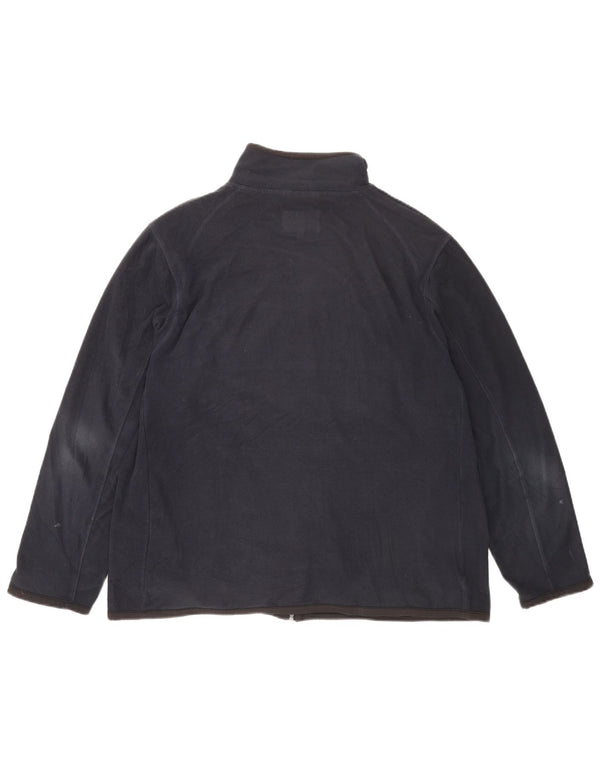 Giacca in pile da uomo Marks & Spencer UK 42 XL poliestere blu navy