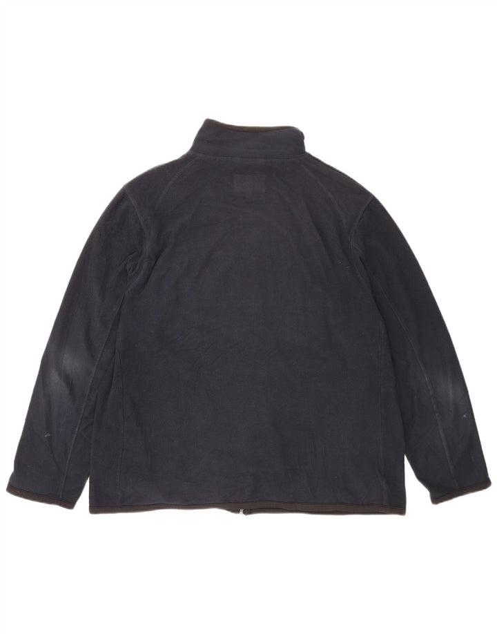Giacca in pile da uomo Marks & Spencer UK 42 XL poliestere blu navy