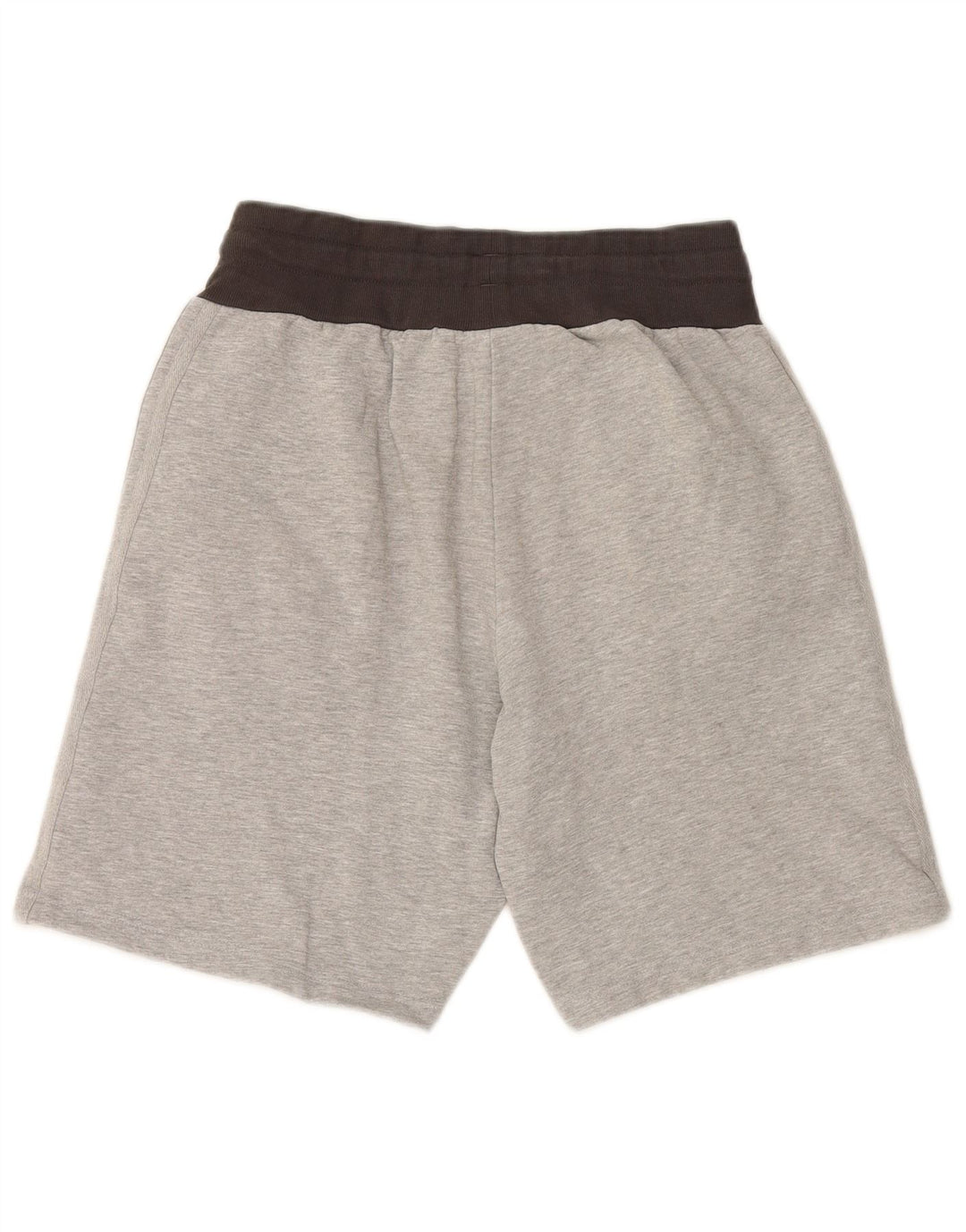 Pantaloncini sportivi da uomo ADIDAS in cotone color block grigio medio