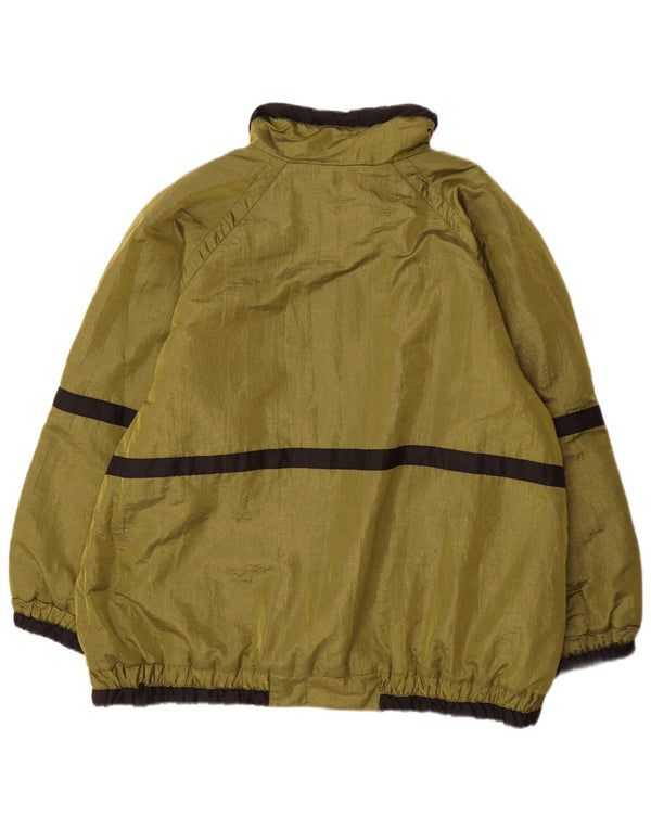 Giacca a vento vintage da uomo UK 44 2XL Poliestere color block verde