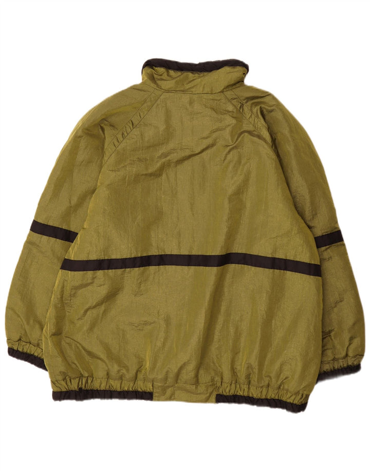 Giacca a vento vintage da uomo UK 44 2XL Poliestere color block verde