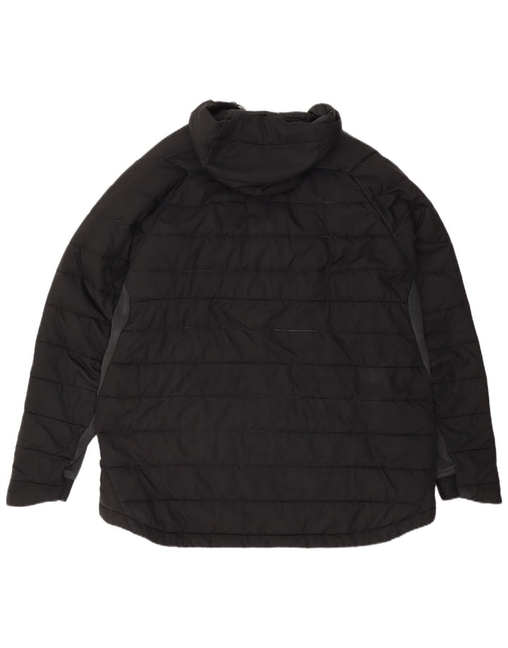 Giacca imbottita con cappuccio NIKE da uomo UK 44 2XL poliestere nero