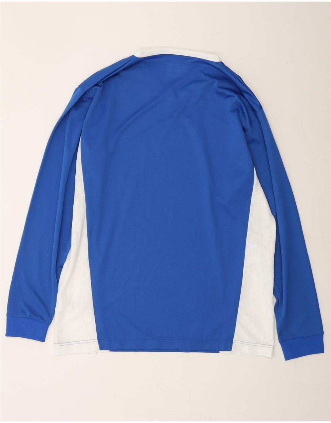 PUMA Mens Top Long Sleeve XL Blue Colourblock Polyester Vintage Puma and Second-Hand Puma from Messina Hembry 