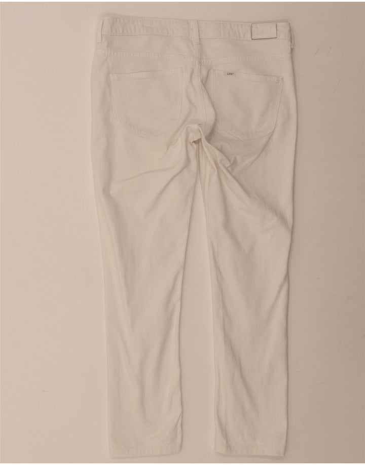 Jeans Lee Norma Slim da donna W30 L27 cotone bianco