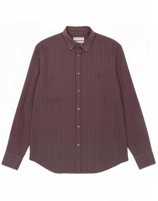 Camicia Trussardi Uomo Taglia 42 Classica in cotone a righe grigie