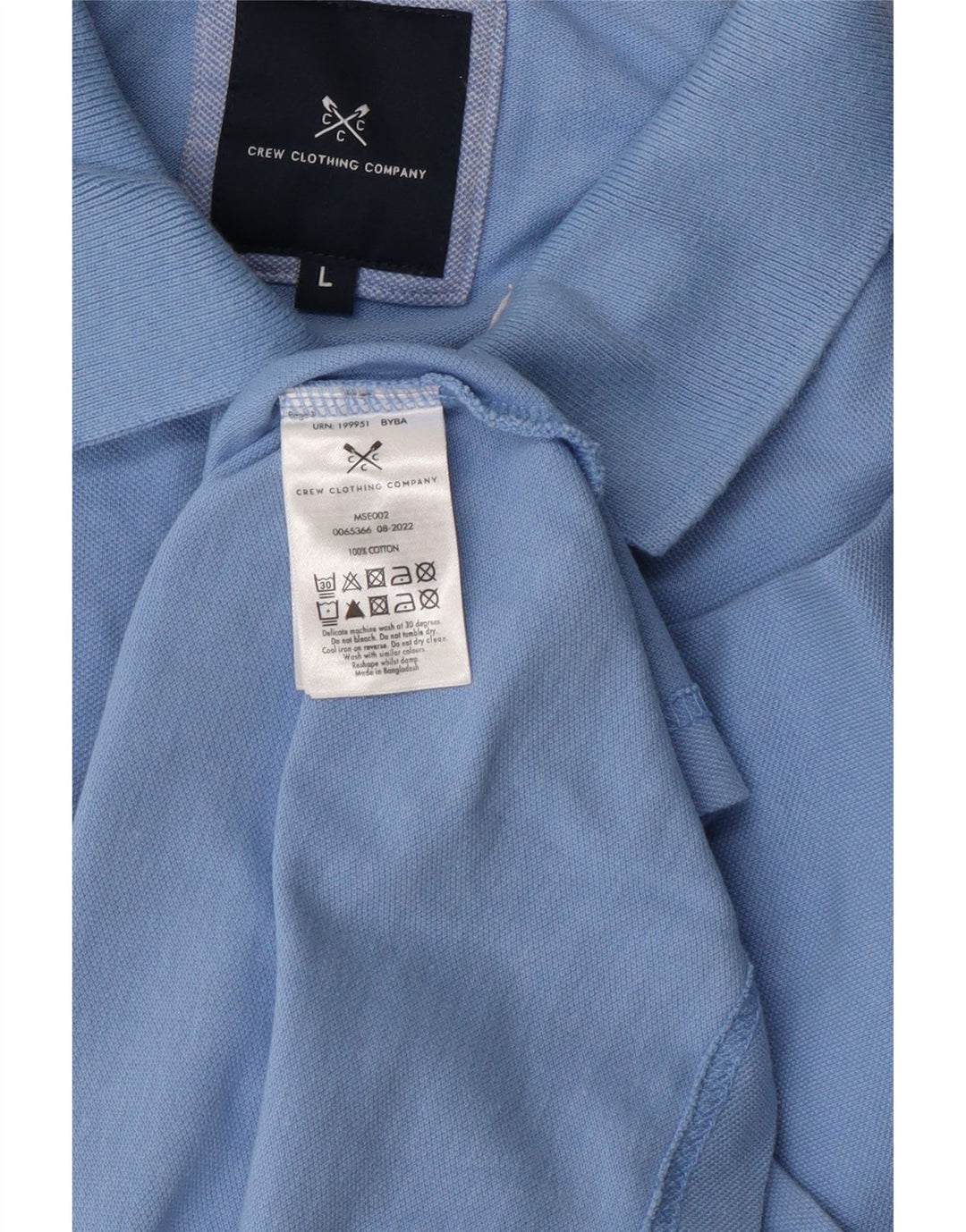 Crew Clothing Polo da uomo grande in cotone blu