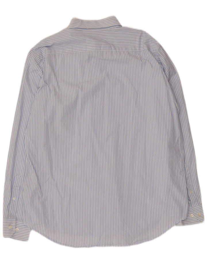 Camicia Carrera Uomo XL Cotone Gessato Blu