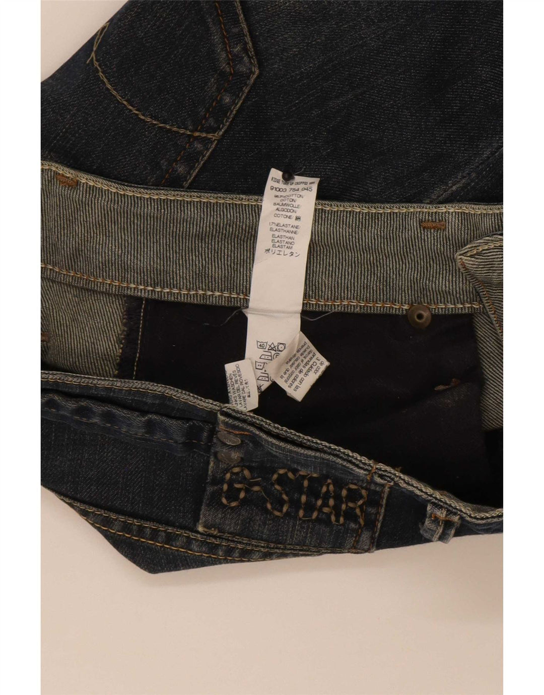 Jeans cropped da donna G-Star W28 L25 cotone blu navy