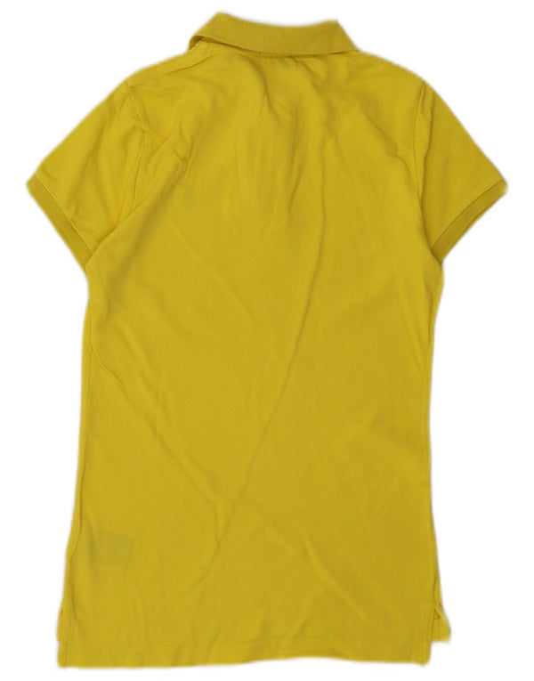 Polo Ralph Lauren da donna skinny polo UK 8 piccola in cotone giallo