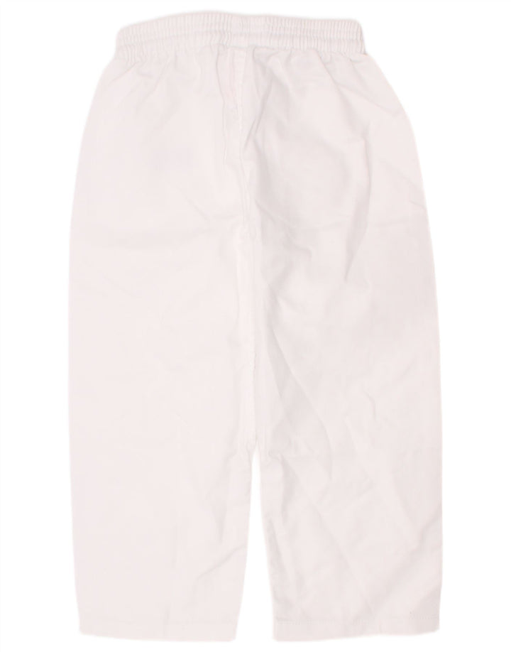 Pantaloni da tuta corti Adidas da ragazzo 7-8 anni in poliestere bianco