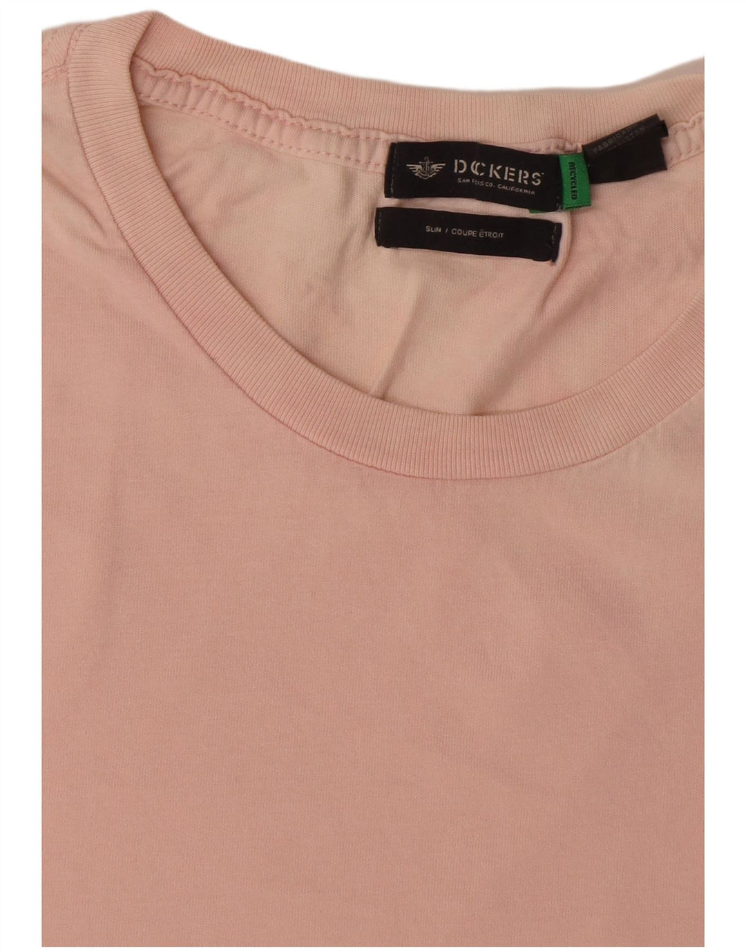 T-shirt slim da uomo Dockers Top grande in cotone rosa