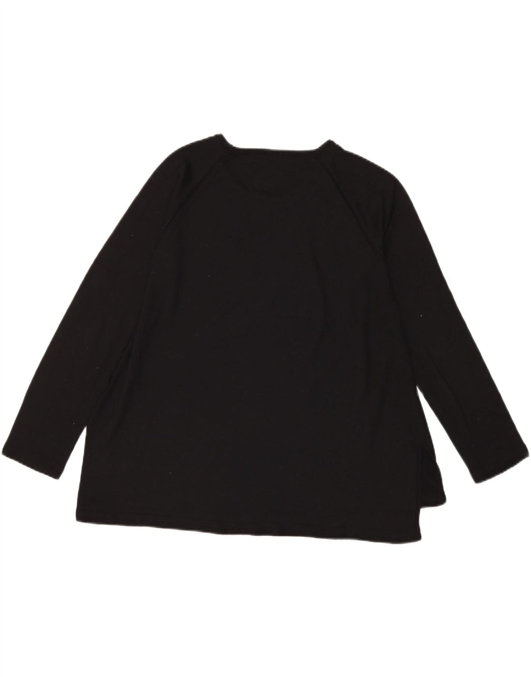 Maglia da donna a maniche lunghe Benetton UK 16 grande nera