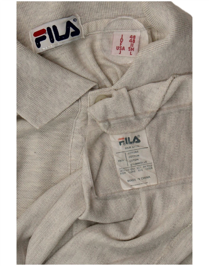 Polo Uomo Fila IT 48 Cotone Grigio Medio