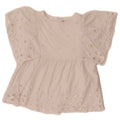 Top Blusa Bambina Zara 6-7 Anni Cotone Bianco