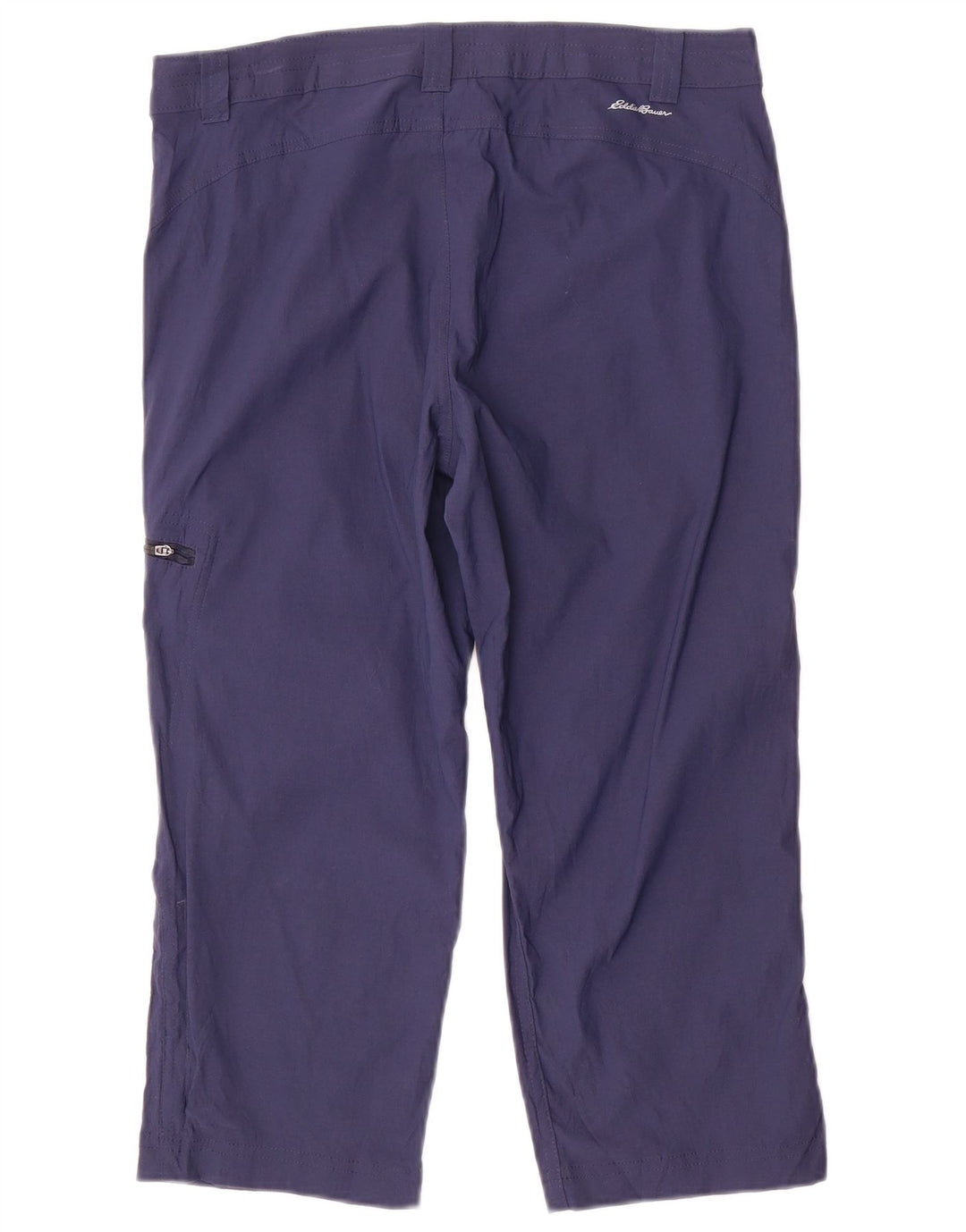 Pantaloni capri dritti da donna EDDIE BAUER US 8 Medium W32 L20 Blu Navy