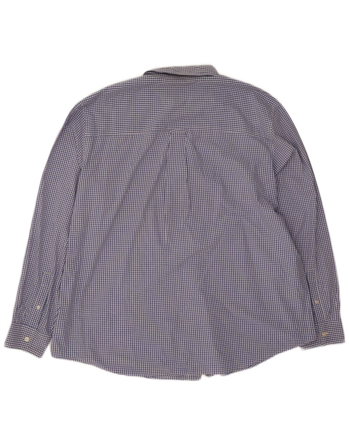 Camicia da uomo Chaps 2XL in cotone a quadri blu