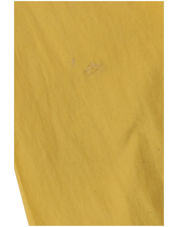 Giacca antipioggia con cappuccio da uomo Tommy Hilfiger UK 38 nylon giallo medio