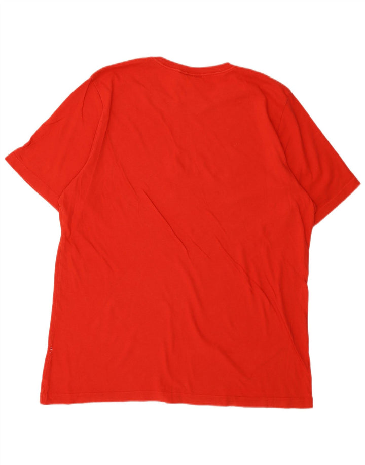 T-shirt grafica da uomo Adidas grande rossa