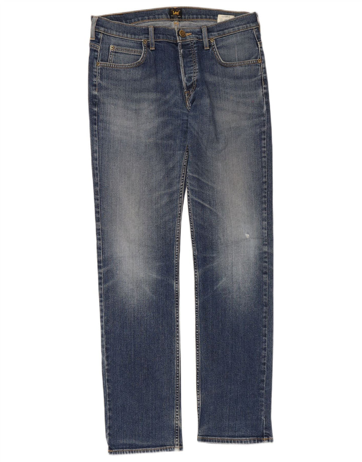 Jeans slim Lee Powell invecchiati da uomo W33 L34 cotone blu