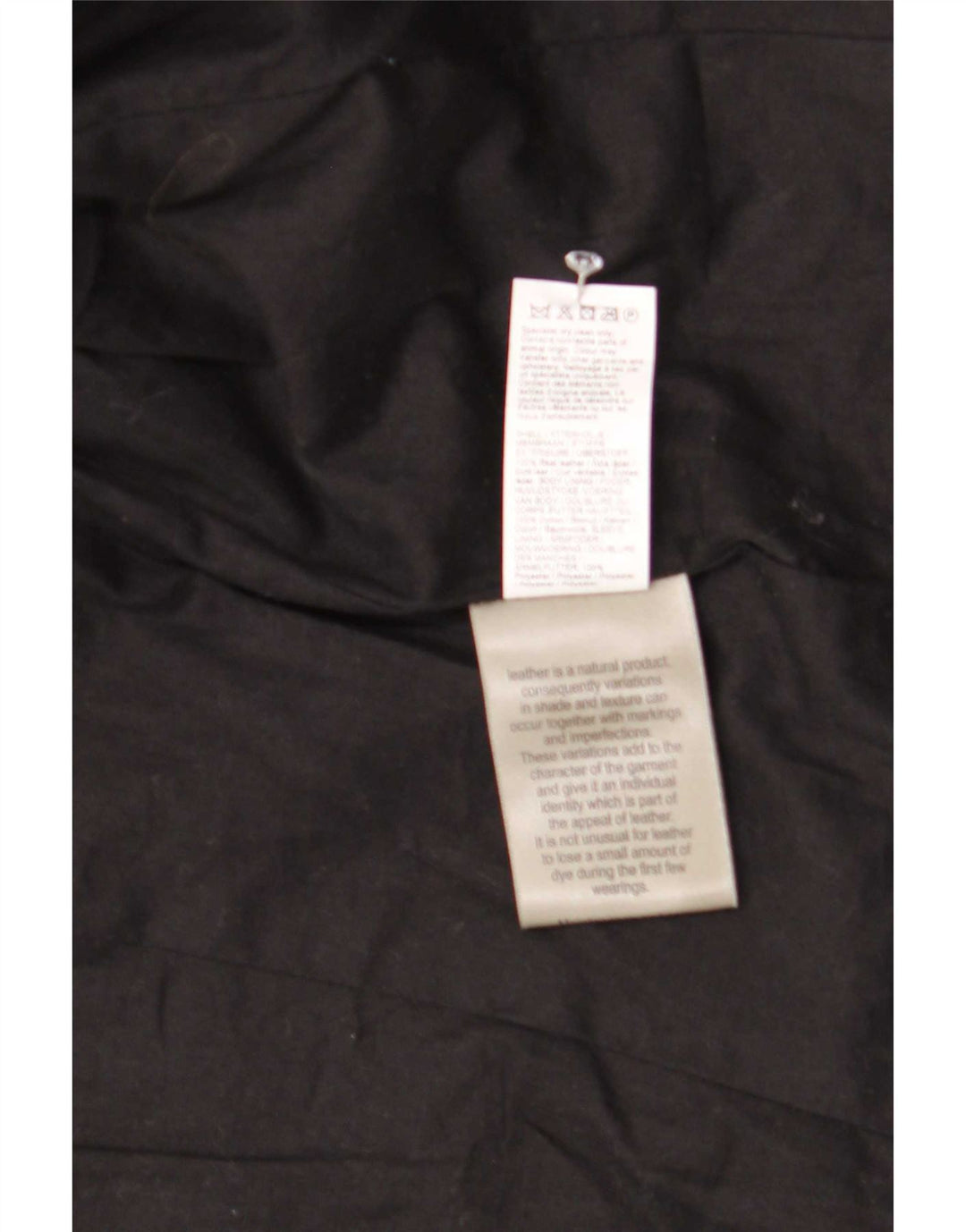 Giacca da motociclista in pelle da donna River Island UK 12 media nera