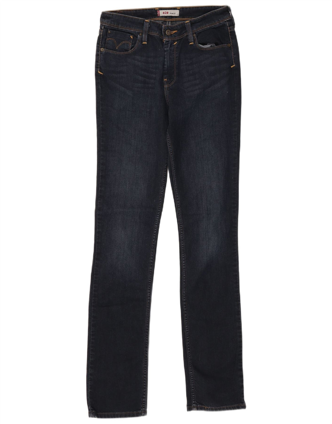 LEVI'S Jeans slim da uomo 628 W30 L34 cotone blu navy
