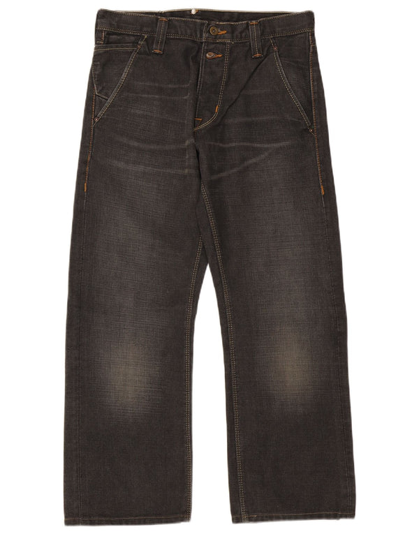 Jeans dritti da uomo LEE W30 L27 cotone nero