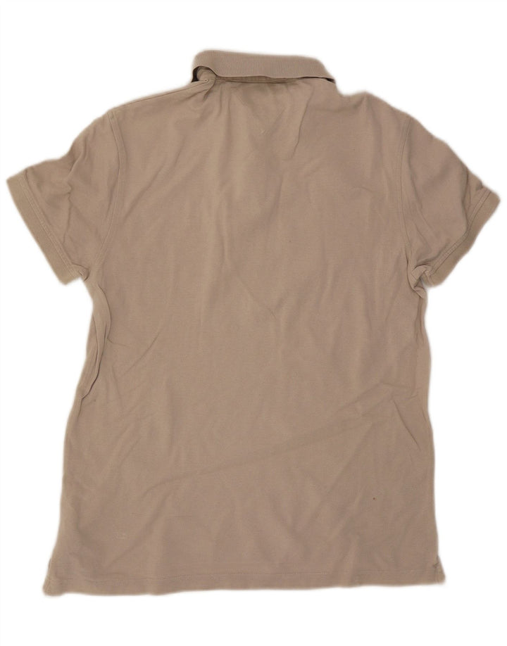 Polo Tommy Hilfiger da uomo vestibilità regolare piccola in cotone beige