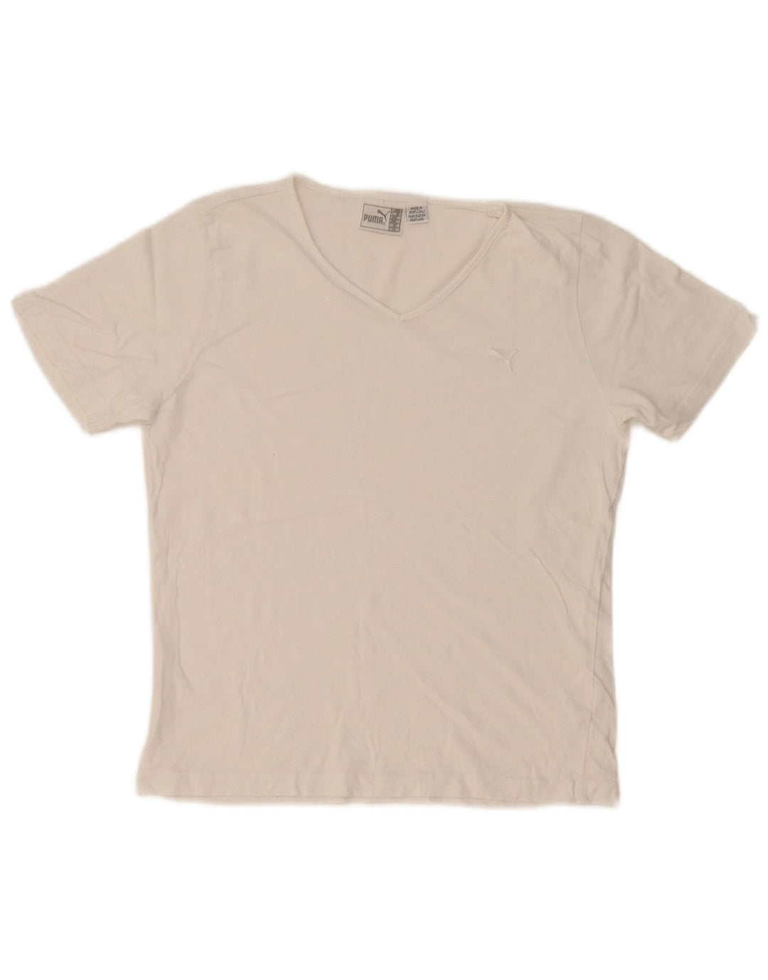 T-shirt da donna Puma UK 14 cotone bianco medio