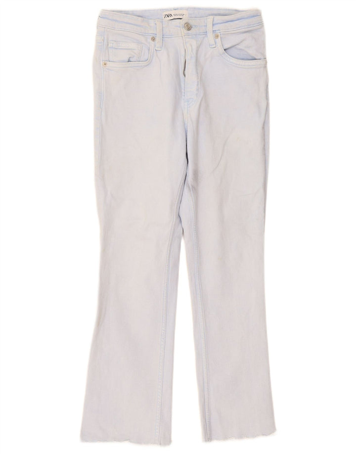 Jeans dritti da donna Zara EU 38 piccoli W28 L26 blu