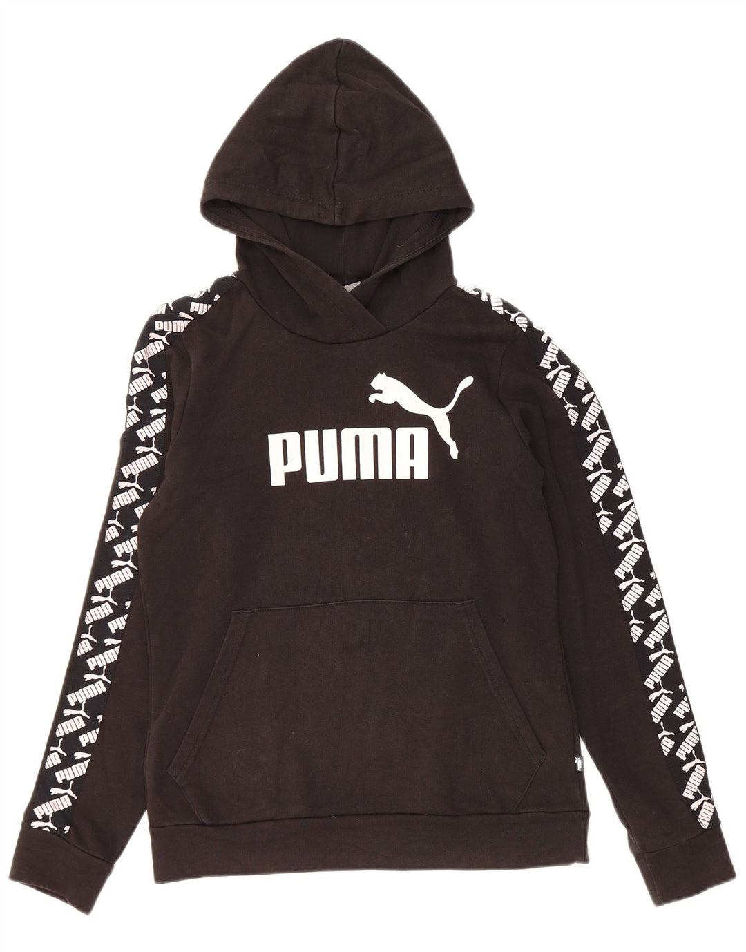 Felpa con cappuccio grafica da donna Puma UK 10 piccola in cotone nero