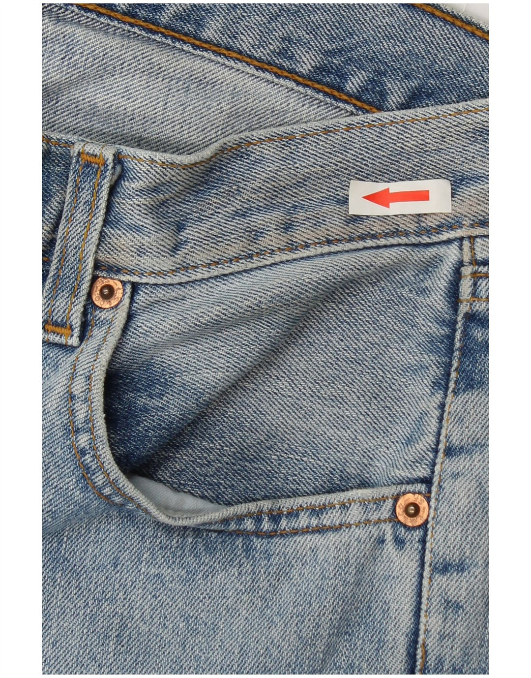 Levi's Donna 595 Jeans dritti W30 L30 Cotone Blu