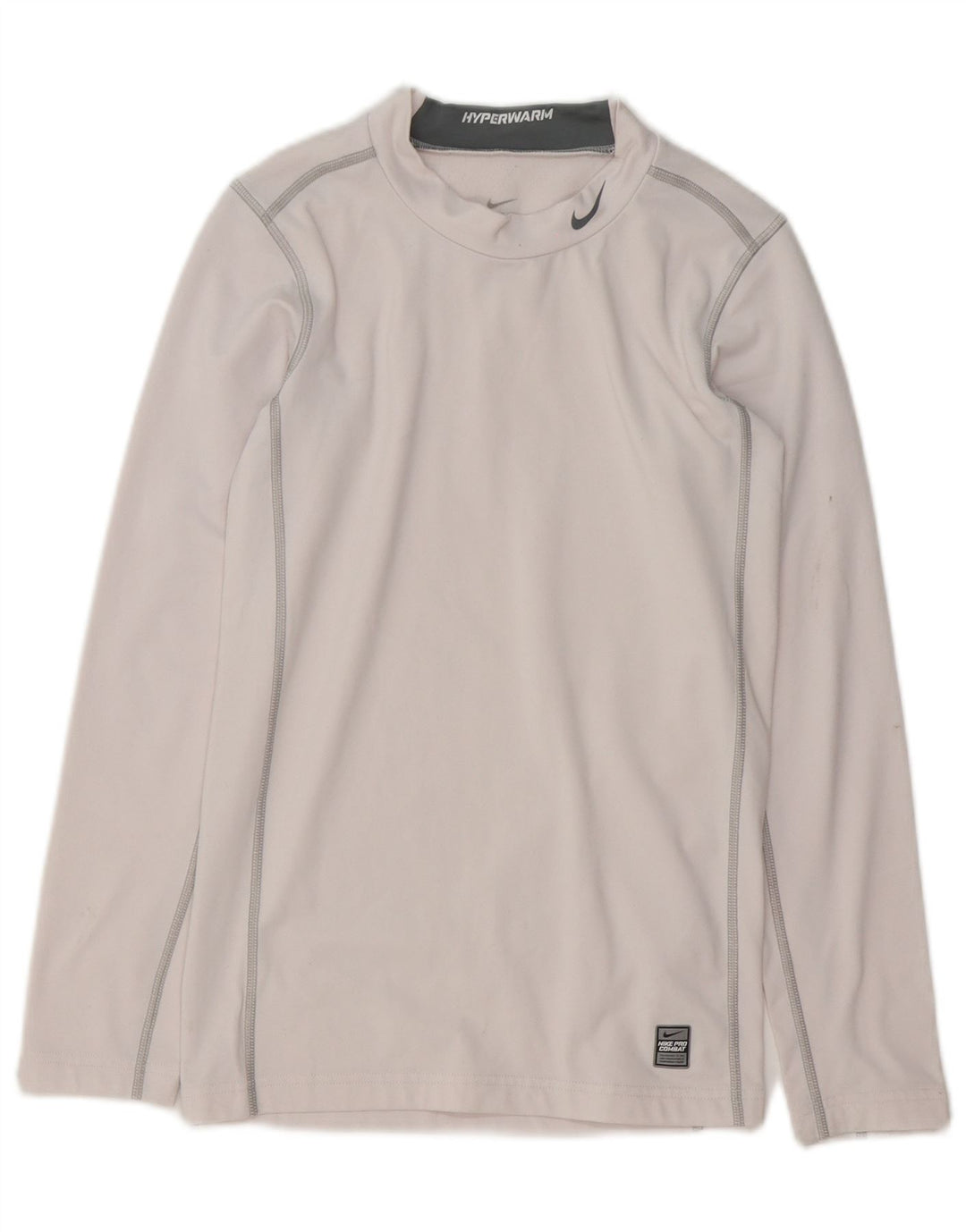 Maglia Nike Dri Fit da bambino a manica lunga 13-14 anni XL poliestere bianco