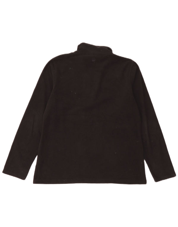 Mountain Warehouse Womens Zip Neck Fleece Jumper UK 16 Large Black