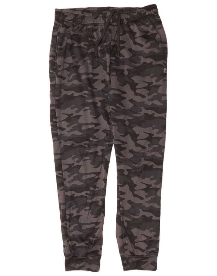 RUSSELL ATHLETIC Pantaloni da tuta da uomo Joggers Large Grey Camouflage