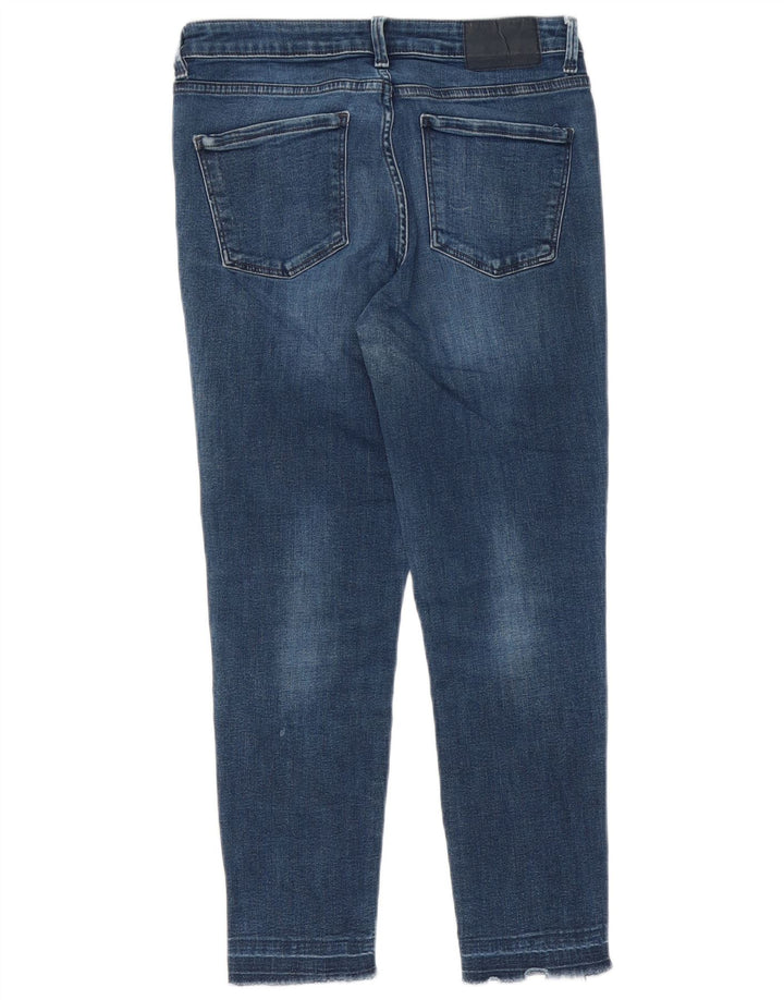 Jeans corti slim da donna Zara W28 L24 Blu navy