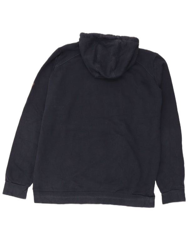 Jack Wolfskin Felpa con cappuccio grafica da uomo UK 48 2XL Cotone blu navy