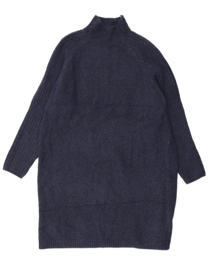 Abito maglione da donna Zara UK 14 Acrilico blu navy medio