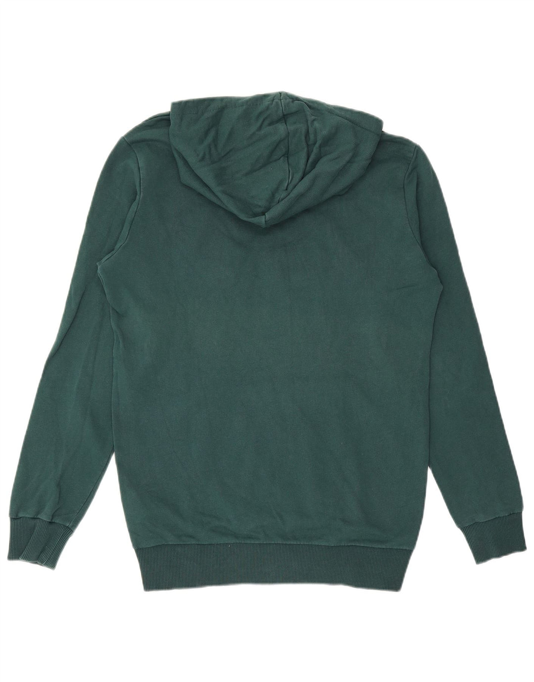 Felpa con cappuccio grafica PUMA da uomo piccola in cotone verde