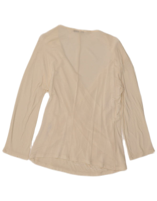 Top camicetta da donna con maniche a 3/4 Marella UK 18 XL Bianco