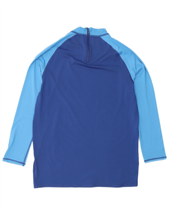 Top grafico da uomo Mistral manica lunga XL blu poliestere color block