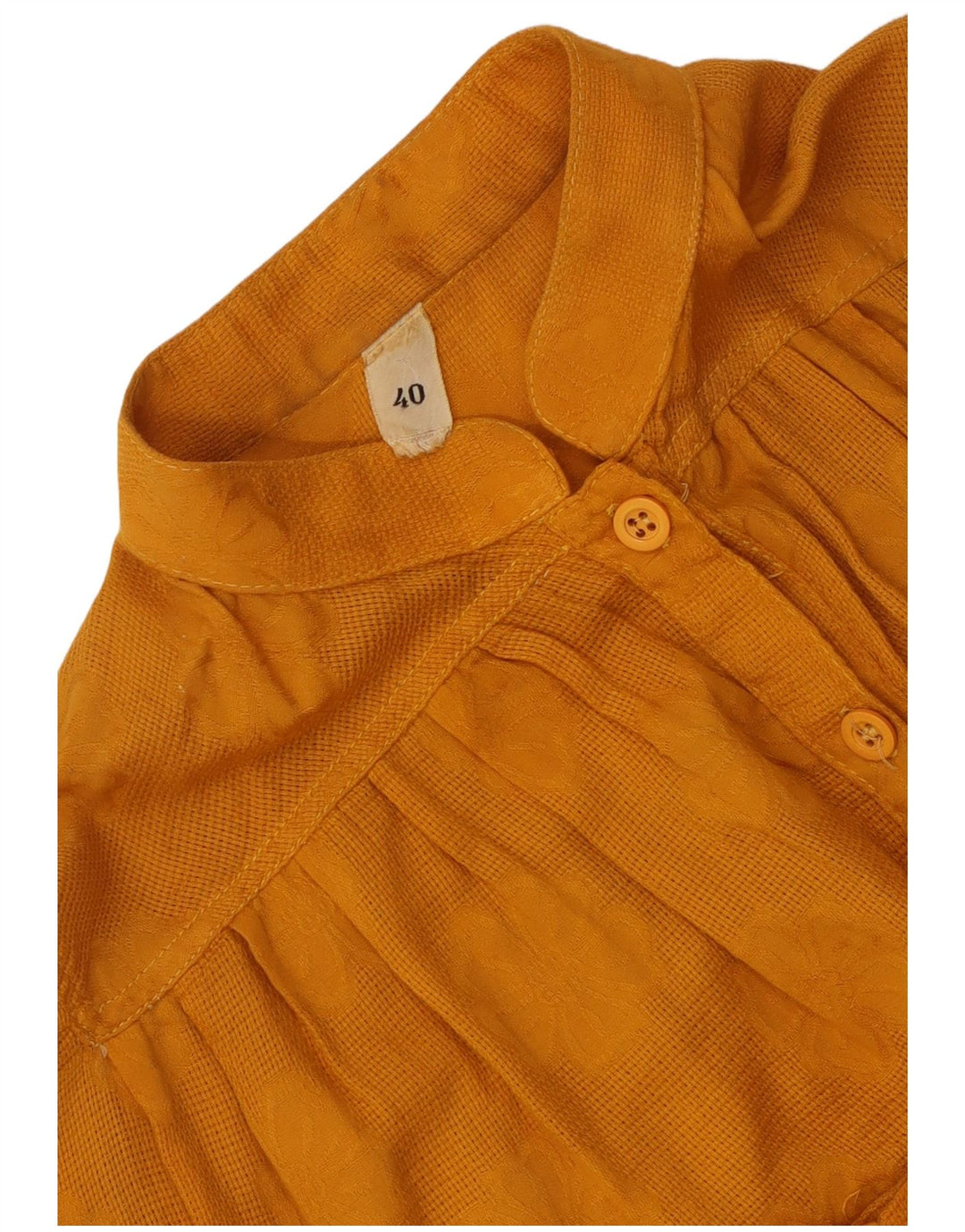 Camicetta pullover da donna vintage EU 40 giallo medio floreale