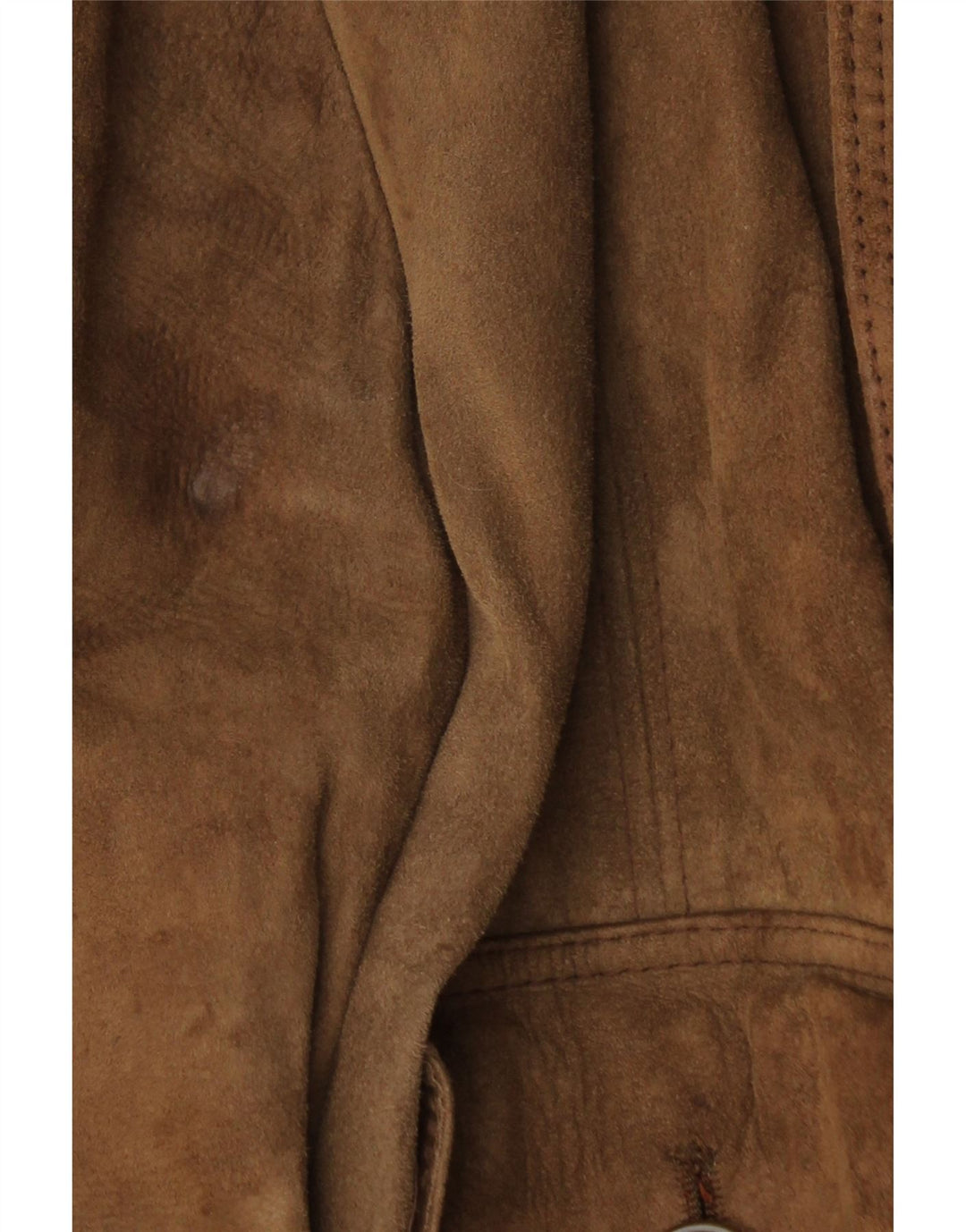 Giubbotto bomber in pelle scamosciata da uomo VINTAGE IT 44 XS Marrone