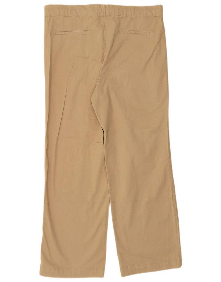 Pantaloni casual dritti da donna ZARA piccoli W26 L29 cotone beige